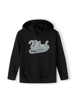 minoti Bluza 23fleece82 Czarny Oversize