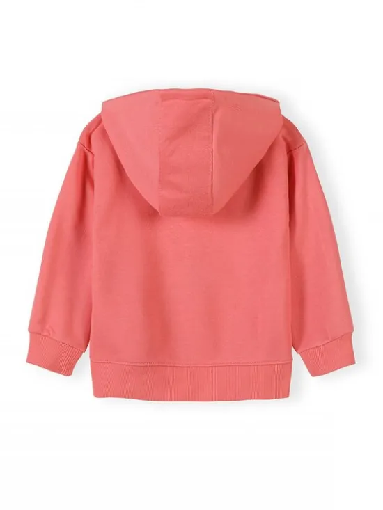 minoti Bluza 30FLEECE110 Koralowy Regular Fit