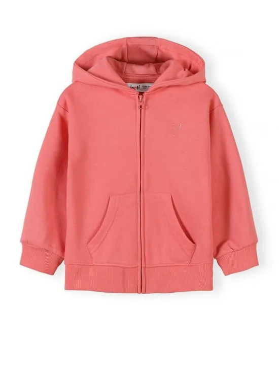 minoti Bluza 30FLEECE110 Koralowy Regular Fit