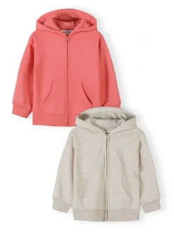 minoti Bluza 30FLEECE110 Koralowy Regular Fit