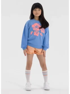 minoti Bluza 22fleece55 Niebieski Regular Fit