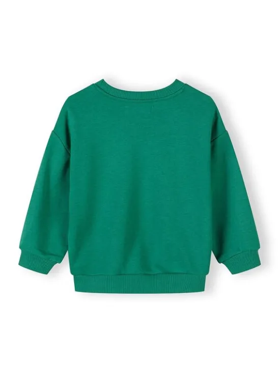 minoti Bluza 29FLEECE201 Zielony Regular Fit