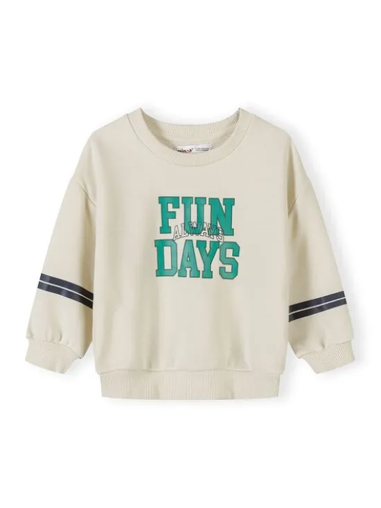 minoti Bluza 29FLEECE201 Zielony Regular Fit