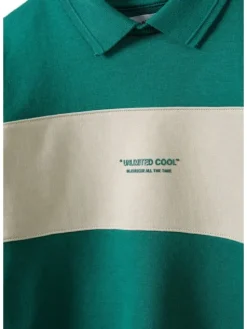 minoti Bluza 23fleece58 Zielony Regular Fit