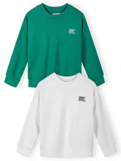minoti Bluza NOSFLEECE400 Biały Regular Fit