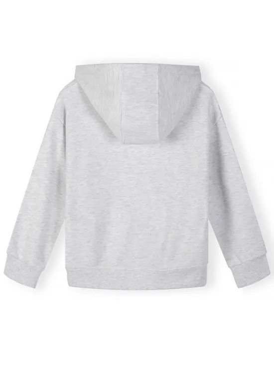 minoti Bluza NOSFLEECE407 Szary Loose Fit