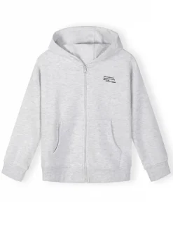 minoti Bluza NOSFLEECE407 Szary Loose Fit