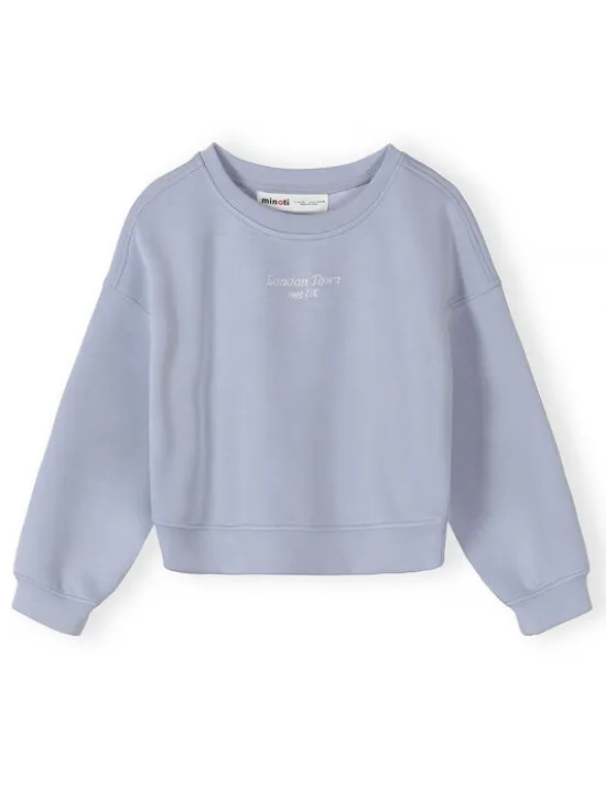 minoti Bluza 30SCUBA151 Niebieski Loose Fit