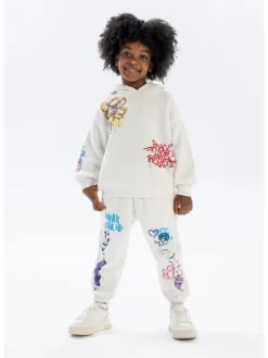 minoti Dres 20fleece55 Biały Regular Fit