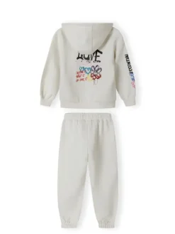 minoti Dres 20fleece55 Biały Regular Fit