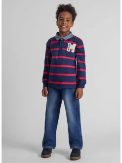 minoti Jeansy 27JEAN50 Granatowy Flared Leg