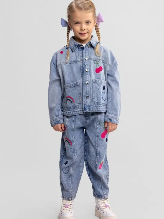 minoti Jeansy 30JEAN100 Granatowy Relaxed Fit