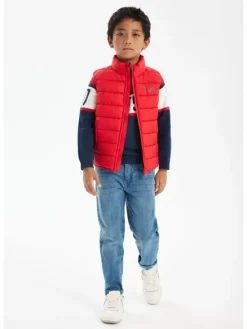 minoti Kamizelka 13coat 15 Czerwony Regular Fit