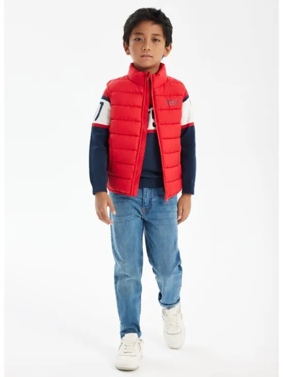 minoti Kamizelka 13coat 15 Czerwony Regular Fit