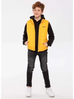 minoti Kamizelka 13coat 13 Żółty Regular Fit
