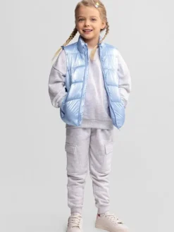 minoti Kamizelka 30GILET100 Błękitny Regular Fit