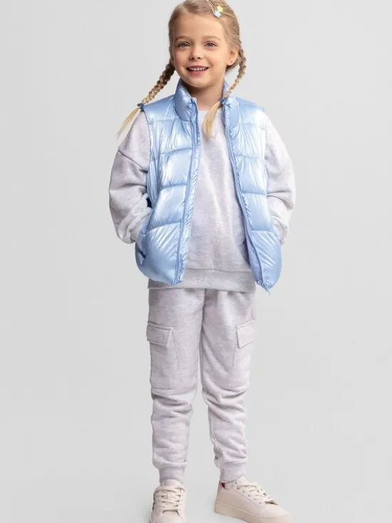 minoti Kamizelka 30GILET100 Błękitny Regular Fit