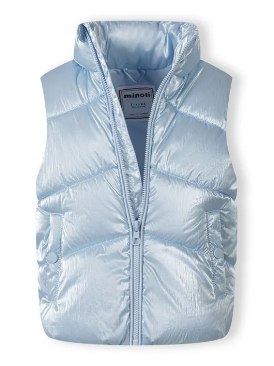 minoti Kamizelka 30GILET100 Błękitny Regular Fit