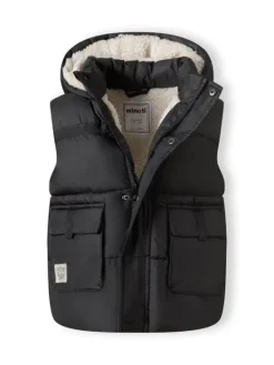minoti Kamizelka 27gilet2 Czarny Regular Fit