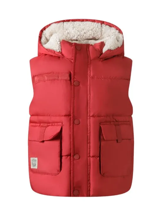 minoti Kamizelka 27gilet6 Czerwony Regular Fit