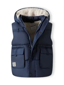 minoti Kamizelka 27GILET3 Granatowy Regular Fit