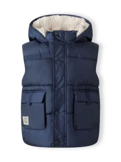 minoti Kamizelka 27GILET3 Granatowy Regular Fit