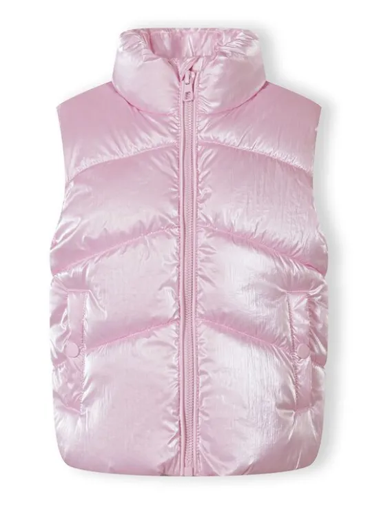 minoti Kamizelka 30GILET101 Różowy Regular Fit