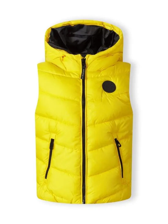 minoti Kamizelka 19gilet42 Żółty Regular Fit