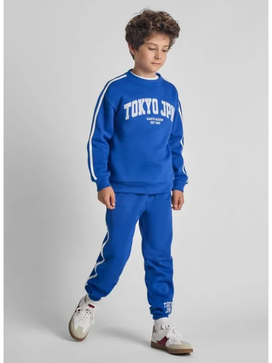 minoti Komplet dresowy 27fleece81 Niebieski Regular Fit