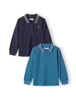 minoti Komplet koszulek polo 27polo52 Granatowy Regular Fit