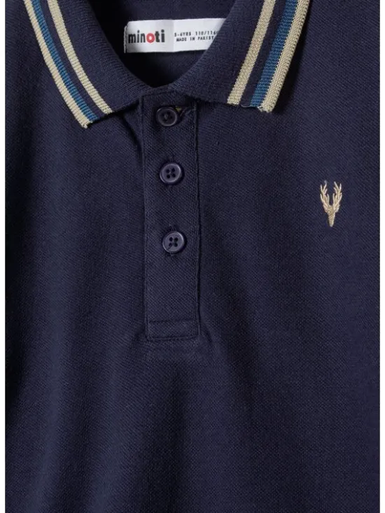 minoti Komplet koszulek polo 27polo52 Granatowy Regular Fit