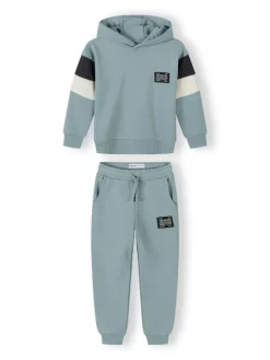 minoti Komplet 2 par spodni dresowych i bluza 29FLEECE258 Niebieski Regular Fit