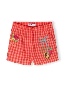 minoti Komplet top i spodenki 30SET103 Pomarańczowy Regular Fit