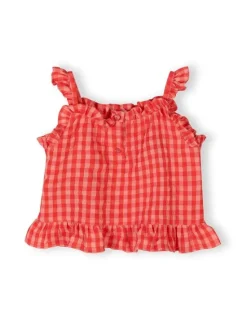 minoti Komplet top i spodenki 30SET103 Pomarańczowy Regular Fit