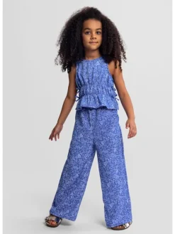 minoti Komplet top i spodnie 30SET155 Niebieski Regular Fit