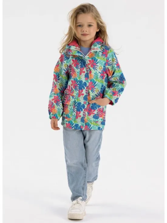 minoti Kurtka przeciwdeszczowa C5510 Zielony Regular Fit