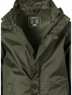 minoti Kurtka przeciwdeszczowa 27KMJACKET3 Khaki Regular Fit
