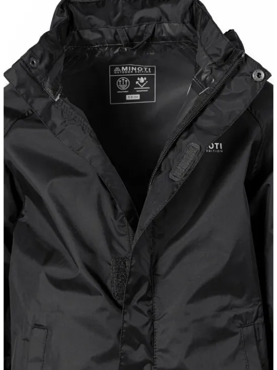 minoti Kurtka przeciwdeszczowa 27KMJACKET1 Czarny Regular Fit