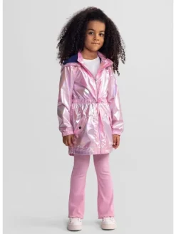 minoti Kurtka przeciwdeszczowa 18COAT21 Różowy Regular Fit