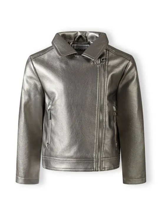 minoti Kurtka przejściowa 26coat60 Srebrny Regular Fit