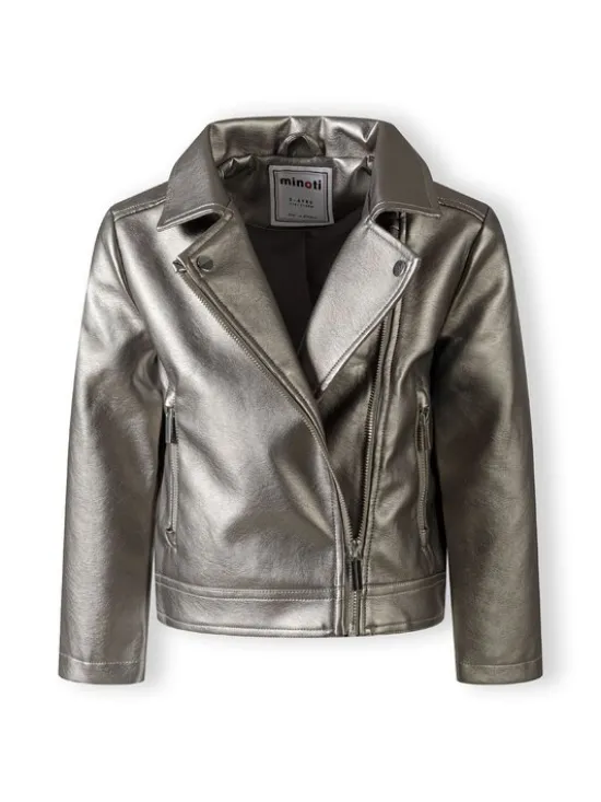 minoti Kurtka przejściowa 26coat60 Srebrny Regular Fit
