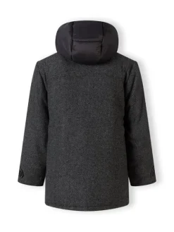minoti Kurtka zimowa 19coat78 Czarny Regular Fit