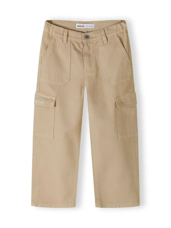 minoti Spodnie cargo 26PANT42 Beżowy Regular Fit