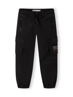 minoti Spodnie cargo 27PANT42 Czarny Regular Fit