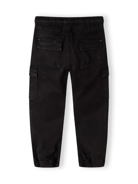 minoti Spodnie cargo 27PANT2 Czarny Regular Fit