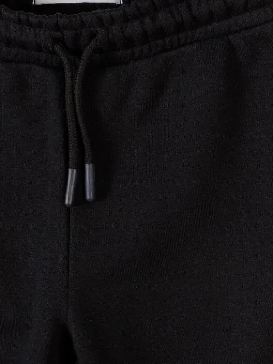 minoti Spodnie dresowe 29FLEECE287 Czarny Slim Fit