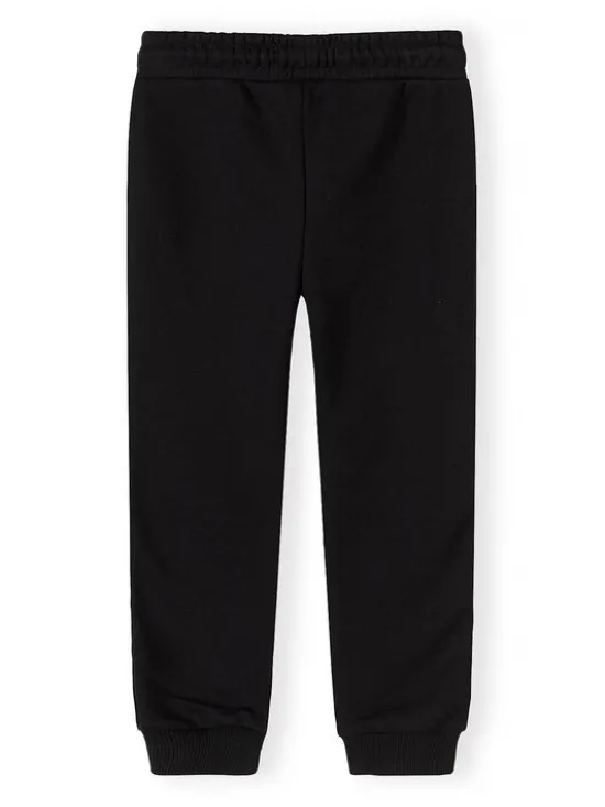 minoti Spodnie dresowe 29FLEECE287 Czarny Slim Fit