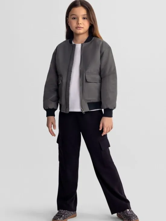 minoti Spodnie dresowe 30SCUBA157 Czarny Loose Fit