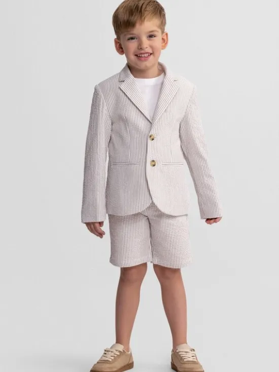 minoti Spodnie garniturowe 29FORMAL253B Szary Regular Fit