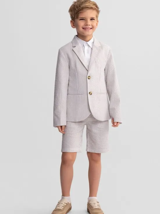 minoti Spodnie garniturowe 29FORMAL253B Szary Regular Fit